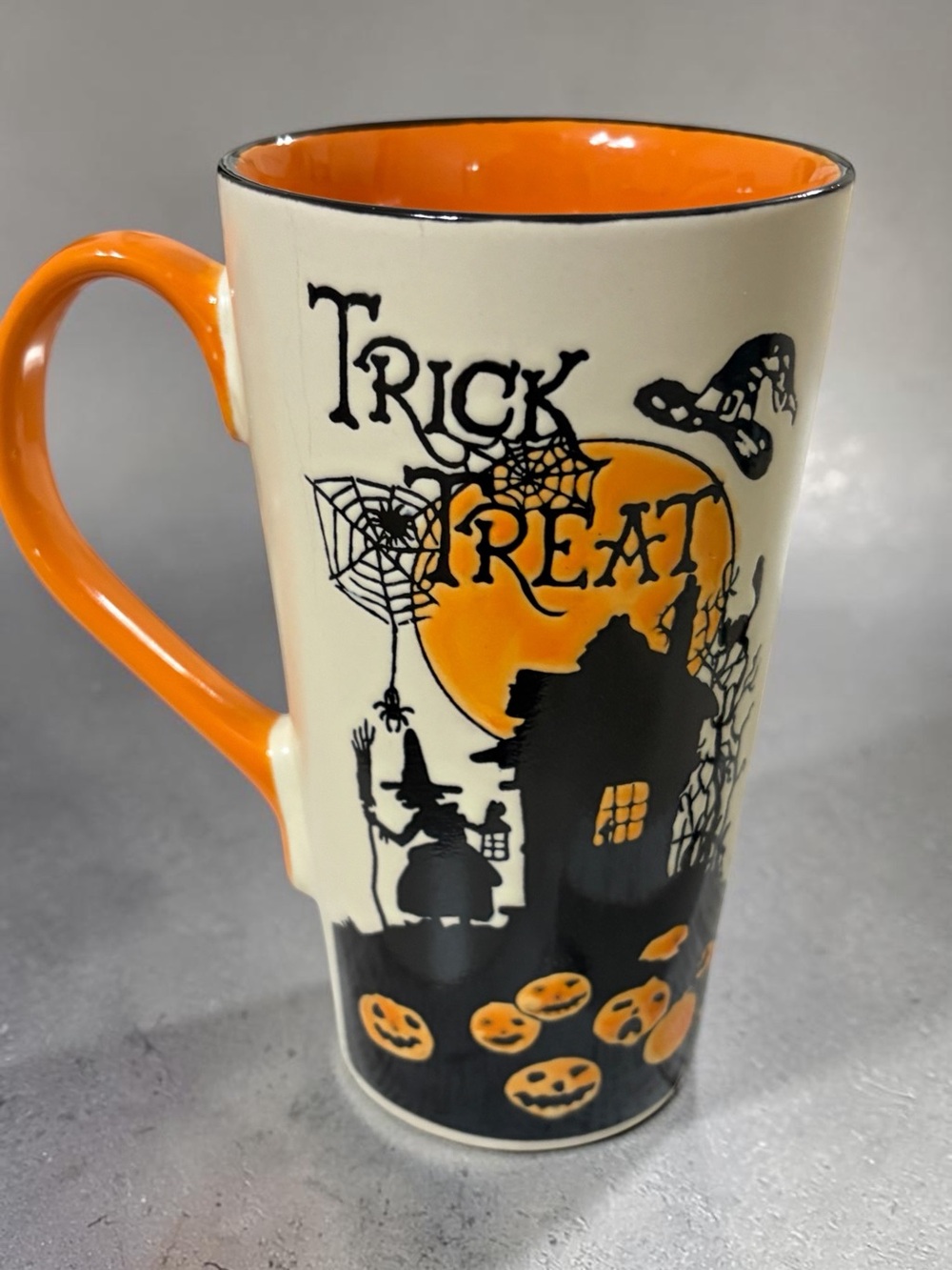 2 Mug Set Halloween Tall Textured Mugs - Picture 3 of 10